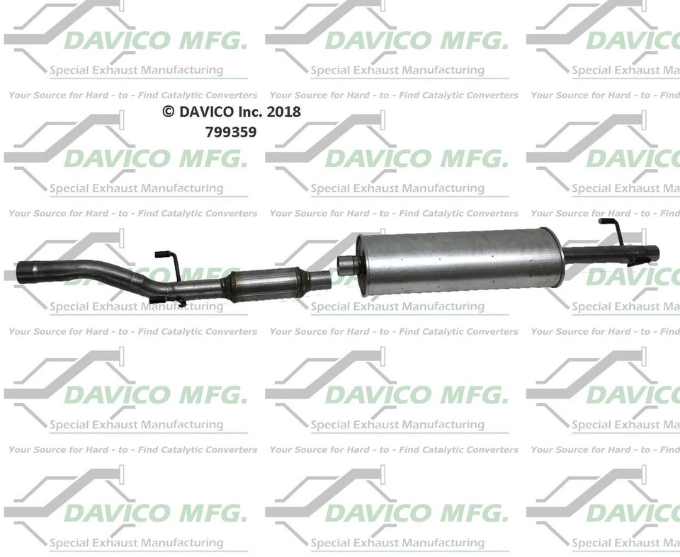 Catalytic Converter and Muffler Fits 2003 2004 2005 2006 Dodge Sprinter 2500 Foto 4 de 4