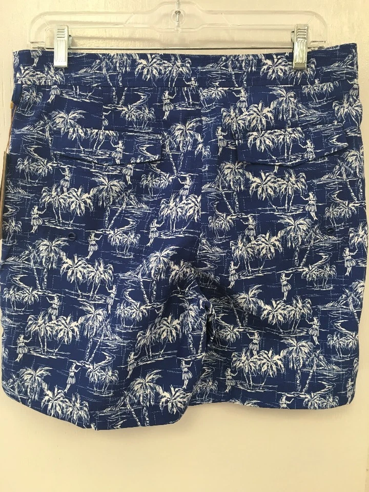 NUEVO CON ETIQUETAS PARA HOMBRES Penguin By Musing usar Pantalones Cortos de Natación Estampado Hawaiano Cintura 30 Foto 4 de 4