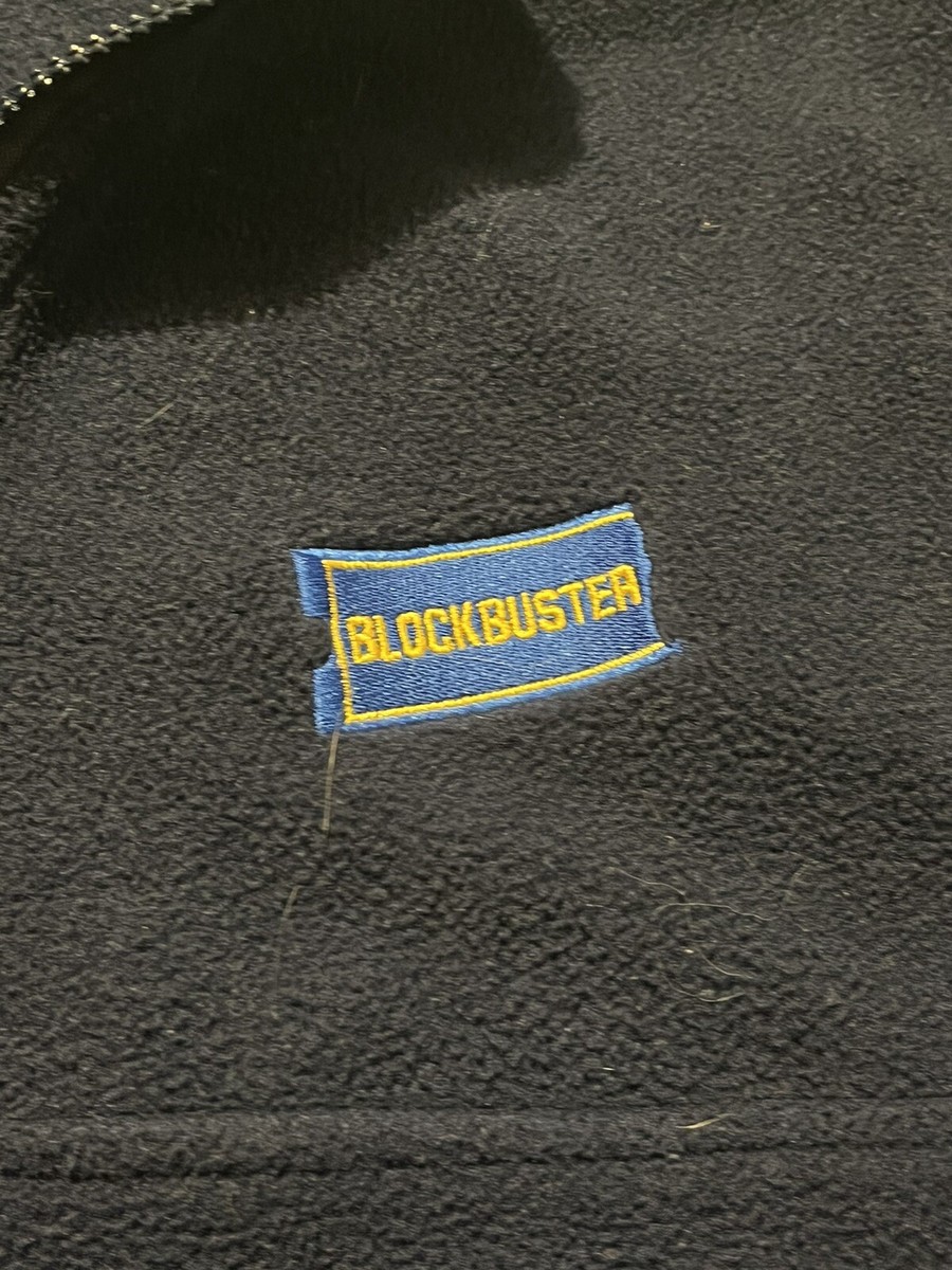 Vintage Blockbuster Video Entertainment Employee Fleece Mens Vintage Blockbuster Video Entertainment Employee Fleece Mens