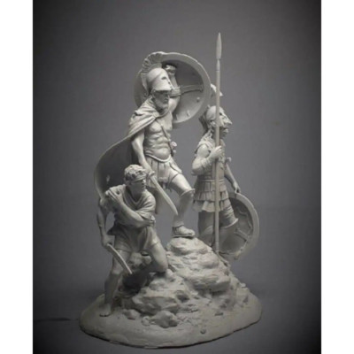 1/32 54mm Resin Model Kit Greek Warrior Spartans Unpainted