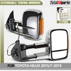 <!--F#f_0-->Pair Chrome Extendable Towing Mirrors Fit for Toyota Hilux 2015 ON w/ Indicators<!--F/-->
