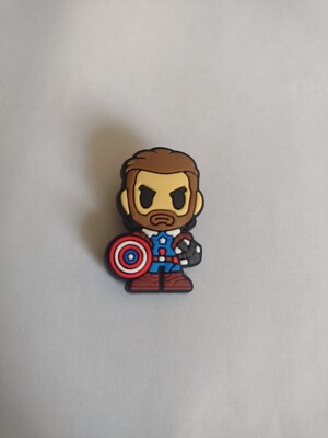 Jibbitz Krokodilschuh Charm Marvel Avengers Captain America #1