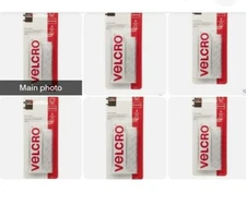6 Packs VELCRO(R) Brand STICKY BACK Tape 3/4"X3-1/2" 4/Pkg-White
