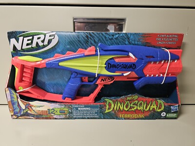 Nerf-DinoSquad:Terrodak W/ 12 Nerf Elite Foam Darts - New