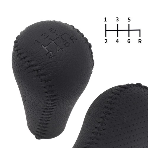 Pommeau De Levier De Vitesse En Cuir Pour Renault Laguna 3 (2007-2014) – 6 Vitesses – Noir - 2