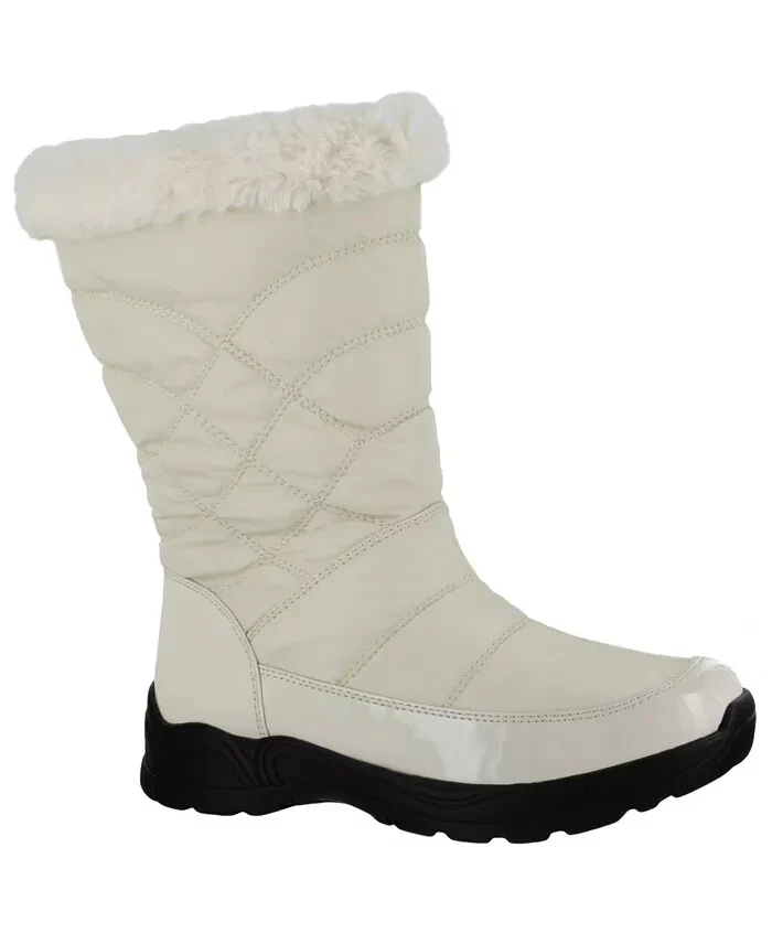 Easy Street Easy Dry by Cuddle Waterproof Boots, Winter White Size 7.5M