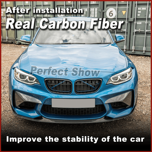 Carbon Front Stoßstange Flaps Splitter Spoiler Lippe passt für BMW M2 F87 Coupe - Picture 3 of 10
