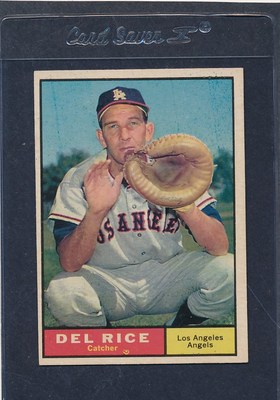 1961 Topps #448 Del Rice Angels EX 61T448-22716-1 | eBay