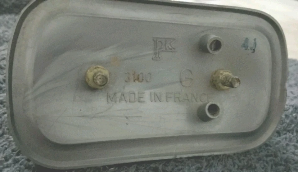 雷诺 Dauphine 1957 - 59 转向信号灯组件 LH Oem Nos PK 3100 — 第 4/4 张图片