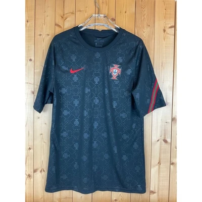 Nike Portugal National Team 2020/21 Pre-Match Jersey, Black - Size M - Image 1 of 4