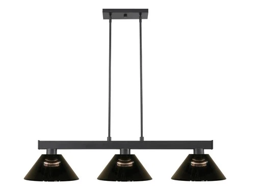 Z-Lite 152-ARS Cobalt 3 Light 50"W Linear Pendant - Black - Picture 1 of 8