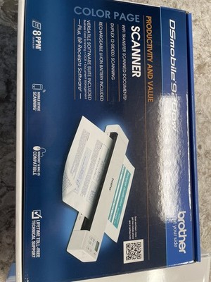 Brother DS-920DW Wireless Duplex Mobile Color Page Scanner - White
