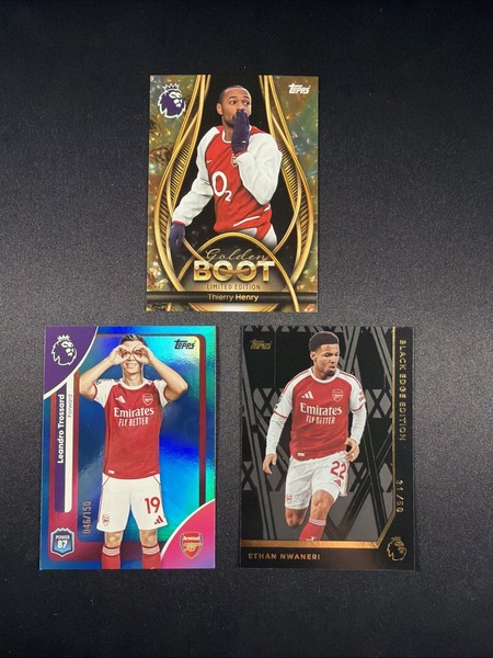 Topps Premier League Arsenal Pack – Golden Boot Henry + Nwaner/50 + Trossard/150