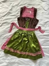 Dirndl Dress Authentic Tramontana Bavarian Oktoberfest with Embroidery Size XS