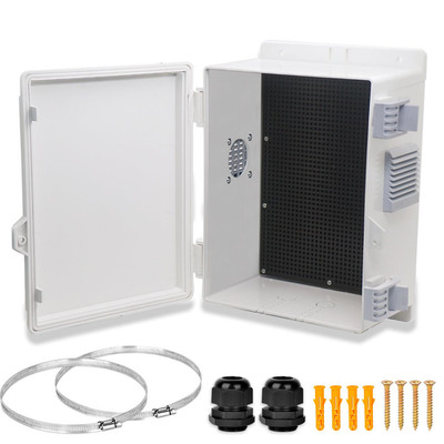 Electrical Junction Box, Outdoor Water Resistant Nema Enclosure, Ventilated ABS 