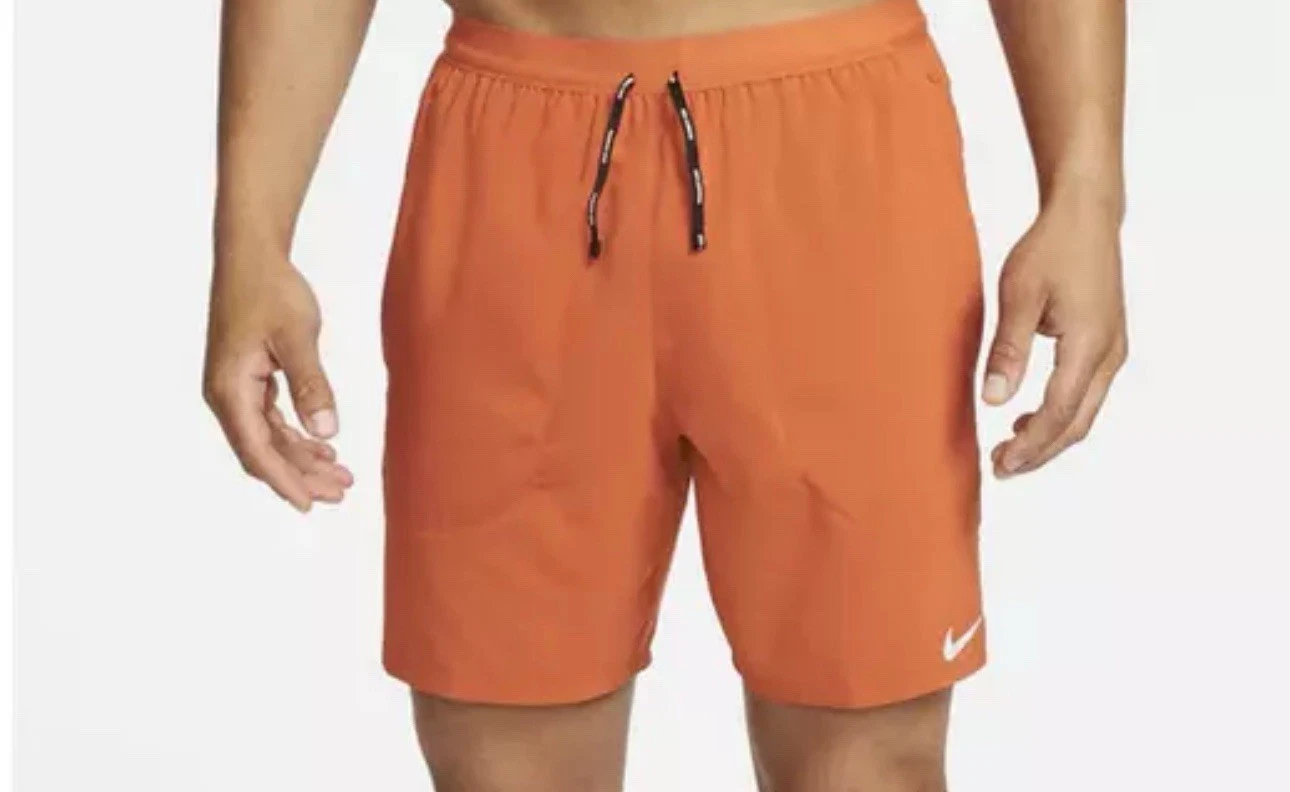 Nike Dri-Fit Flex Stride 7" Running Shorts CJ5459-816 Size M Orange