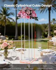 Wedding Flower Stand, 10PCS 31.5-inch Column Flower Stand, Centerpiece Stands