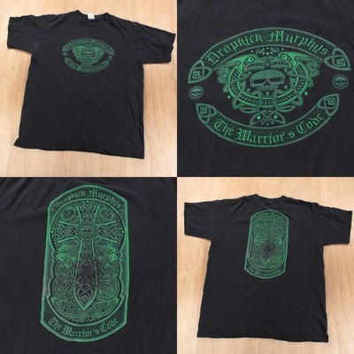vtg y2k Dropkick Murphys Warriors Code celtic cross t-shirt LARGE boston punk