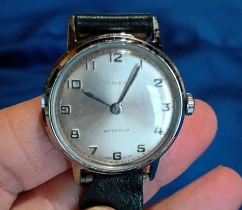 Vintage 1969 TIMEX Marlin Sprite Manual Watch Stainless 1150-2469 NICE! Working