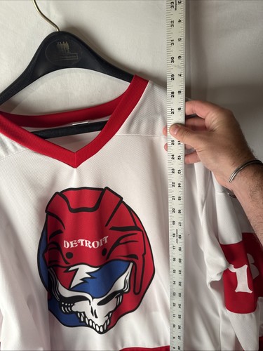 Grateful Dead Detroit Hockey Jersey Bears Skull XL - Picture 11 of 14