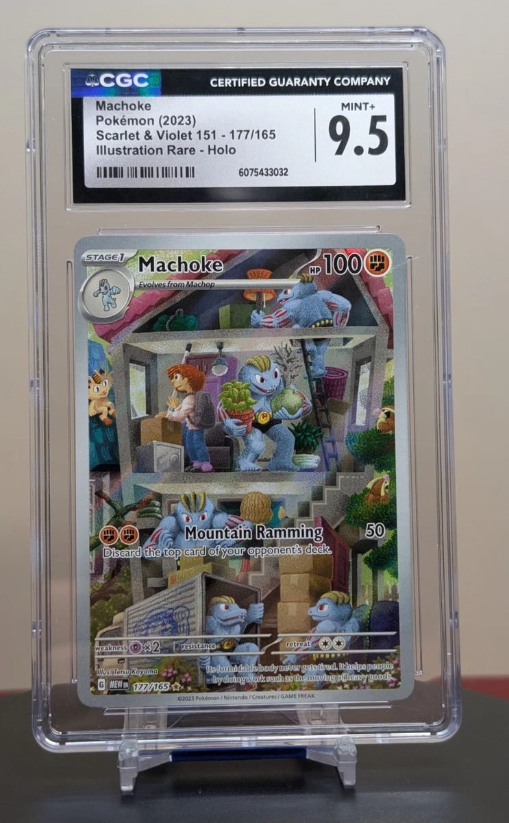 Pokémonkarte Machoke AR 177/165 - Scharlachrot & Violett 151, Holo Rare, Japanisch