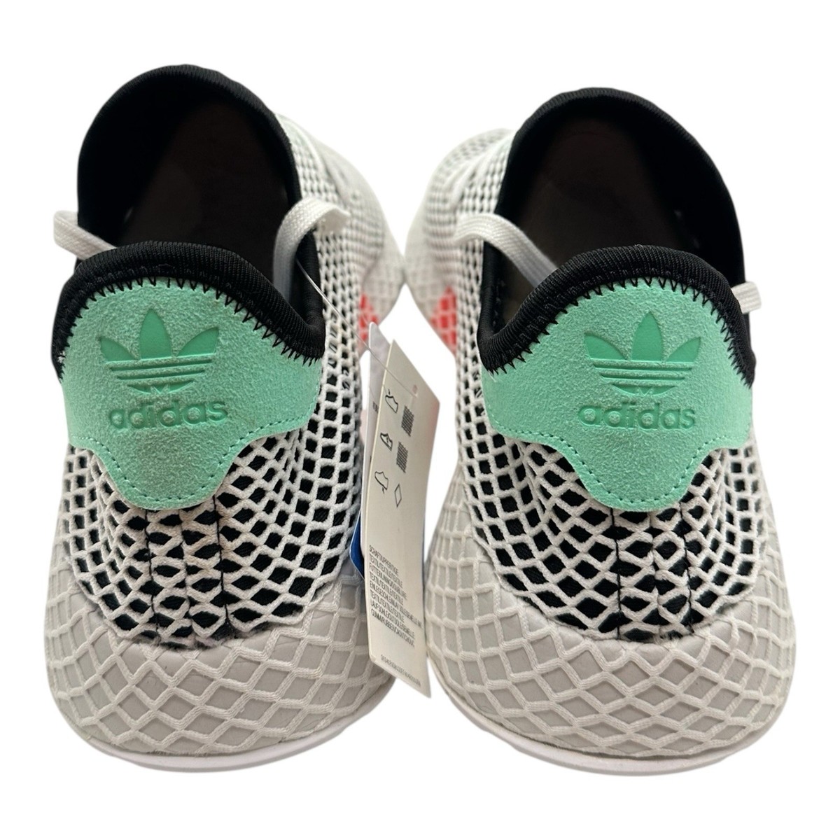 Adidas Deerupt Runner Running Shoes Men Sz 8.5 Black/Green 