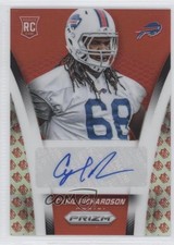 2014 Panini Prizm Rookie NFL Logo 19/50 Cyril Richardson #AR-CR Auto Shield 7p8
