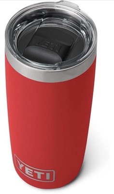 Yeti Rambler 10 oz (295 ml) Tumbler with Removable Magslider Lid, Rescue Red