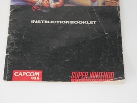 Nintendo SNES Super NES- Street Fighter II Instruction Booklet Manual Capcom