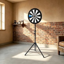 36.81-72.83in Adjustable Dartboard Stand, Black Tripod Stand for Dartboard