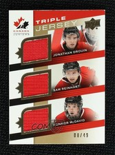 2014 Upper Deck Team Canada Juniors Gold 8/49 Jonathan Drouin Sam Reinhart 1ln4