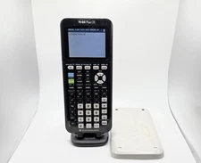 Texas Instruments TI-84 Plus CE Graphing Calculator Black White Cover — TESTED✅
