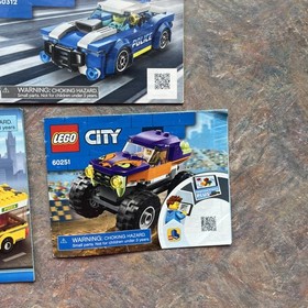 Lego City Instruction Manuals Lot 60251 60312 60399 60383 8401 7641 - READ