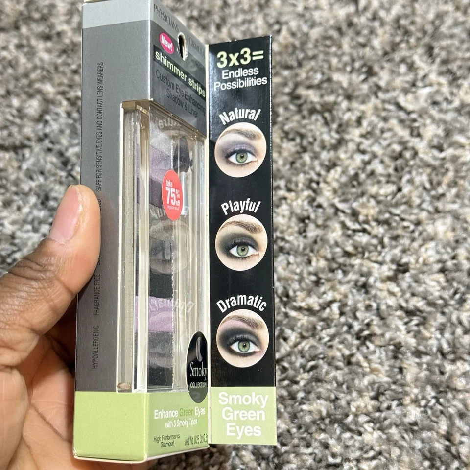 Physicians Formula Shimmer Strips Shadow & Liner Smoky Green Eyes New - Image 2 of 4