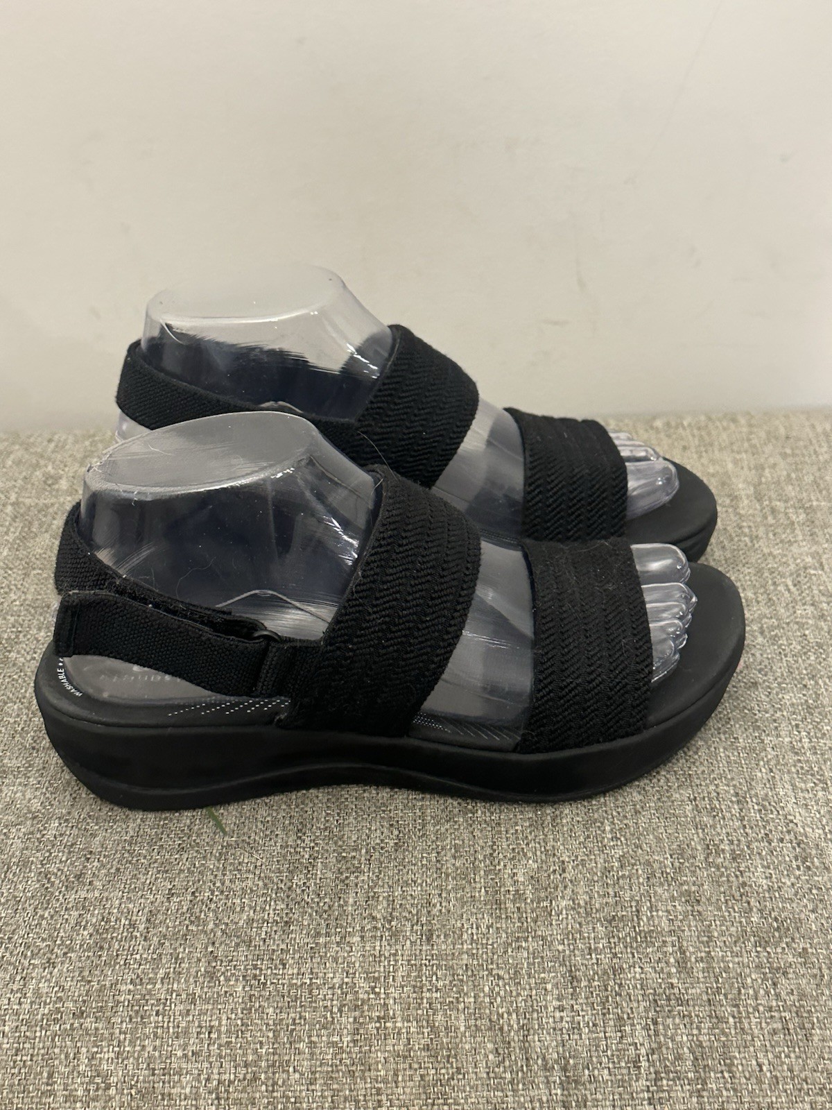 Clark’s Cloud Stepper Black Slingback Sandals Siz… - image 1