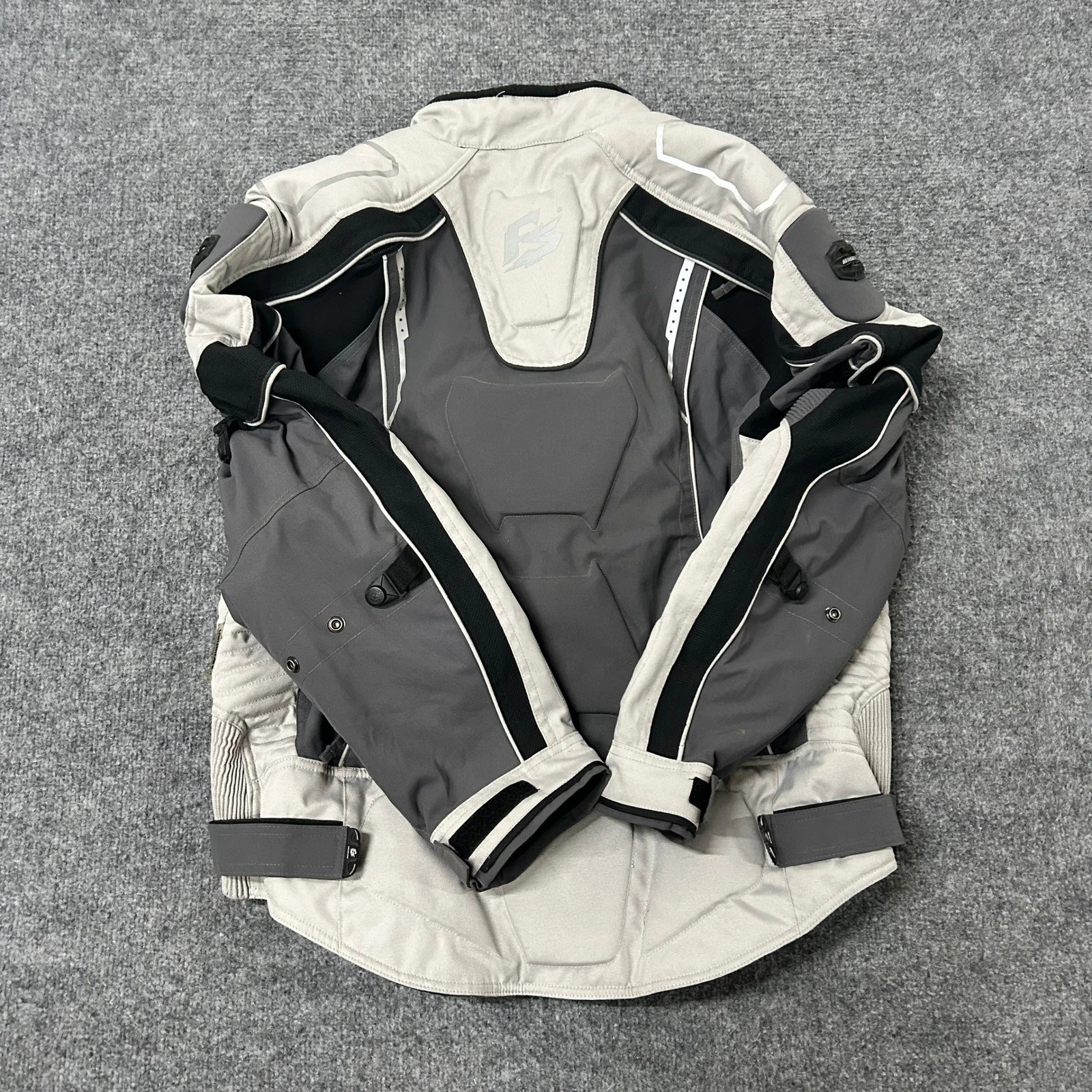 Fieldsheer Jacket Mens Size L Grey Nanomax Padded Biker Motorcycle Gear Good image 6