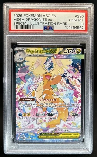 2026 Pokemon Mega Dragonite ex Special Illustration Rare #290/217 PSA 10