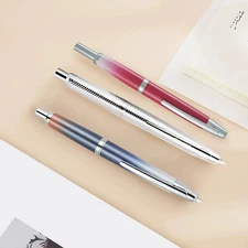 Jinhao 10 Press Retractable Fountain Pen EF/F Nib Converter Writing Gift Pen