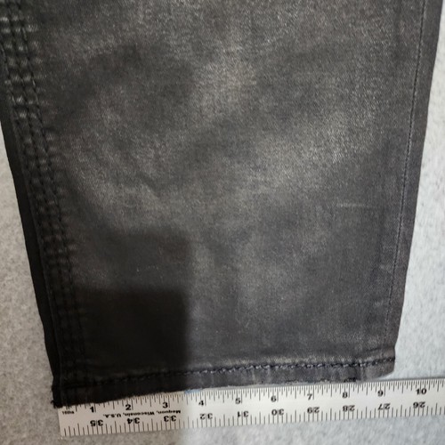 Rock Revival Granger Biker Size 44 Straight Black Studded Jeans 33" Inseam NWT - Picture 12 of 20