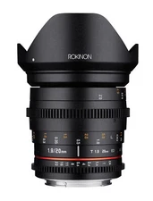 Rokinon 20mm T1.9 Full Frame Wide Angle Lens (Canon EF)