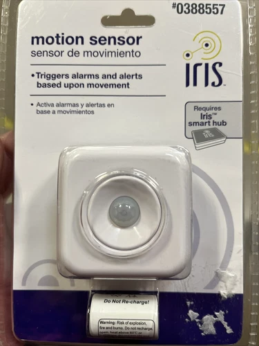 Iris Motion Sensor White Model #MOT901 New