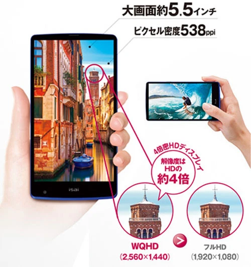 LG LGL24 ISAI FL 4.4 ANDROID 4K/2K SMARTPHONE NEW UNLOCKED JAPAN VER LG G3 WHITE - Image 4 of 4