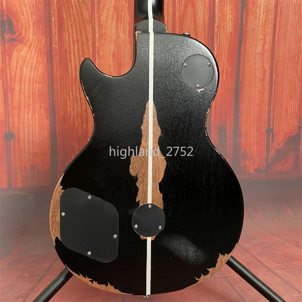 Aged Solid Body Old Black Heavy Relic Neil Young Electric Guitar P90H