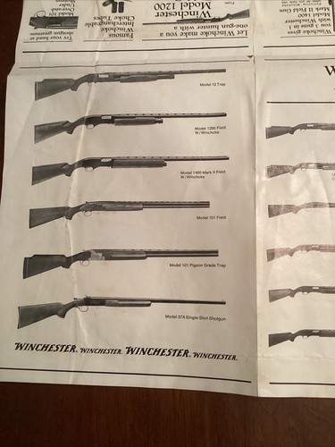 3 Winchester Advertising Posters Bullet Board Poster Shotguns Hunting Shells - Picture 3 of 12