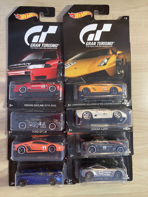 Hot wheels Gran Turismo full set of 8 rare new on cards from 2015 Skyline Lambo