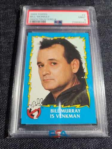1989 Topps Ghostbusters II PSA 9 Bill Murray Peter Venkman ! None Graded Higher! - Picture 1 of 7