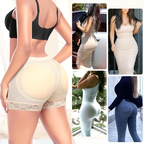 UK Women FAKE ASS Butt Lift and Hip Seamless Booty Enhancer Padded Shorts Shaper - Picture 8 of 22