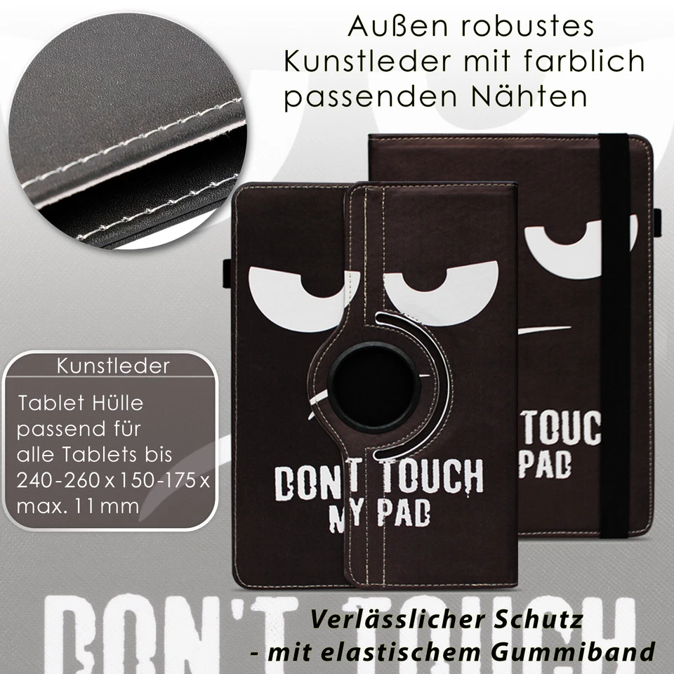 Tablet Hülle für Acer Iconia Tab A10 A11 Schutzhülle Tasche 360 Grad Drehbar - Bild 2 von 4
