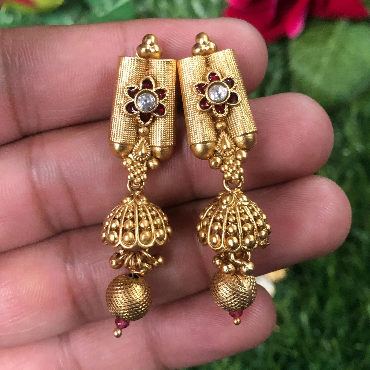 Gold plated polki jewellery deals