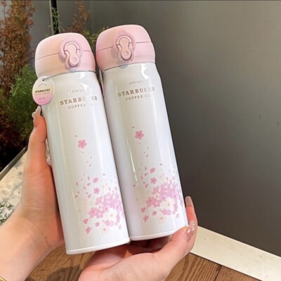 New Starbucks Cherry Blossom Thermos Cup China Sakura Tumbler SUS